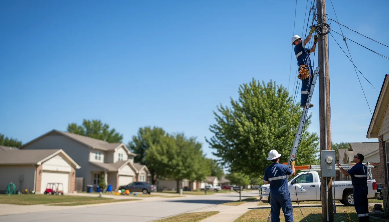 Residential electrician providing installation services in Trenton, KY